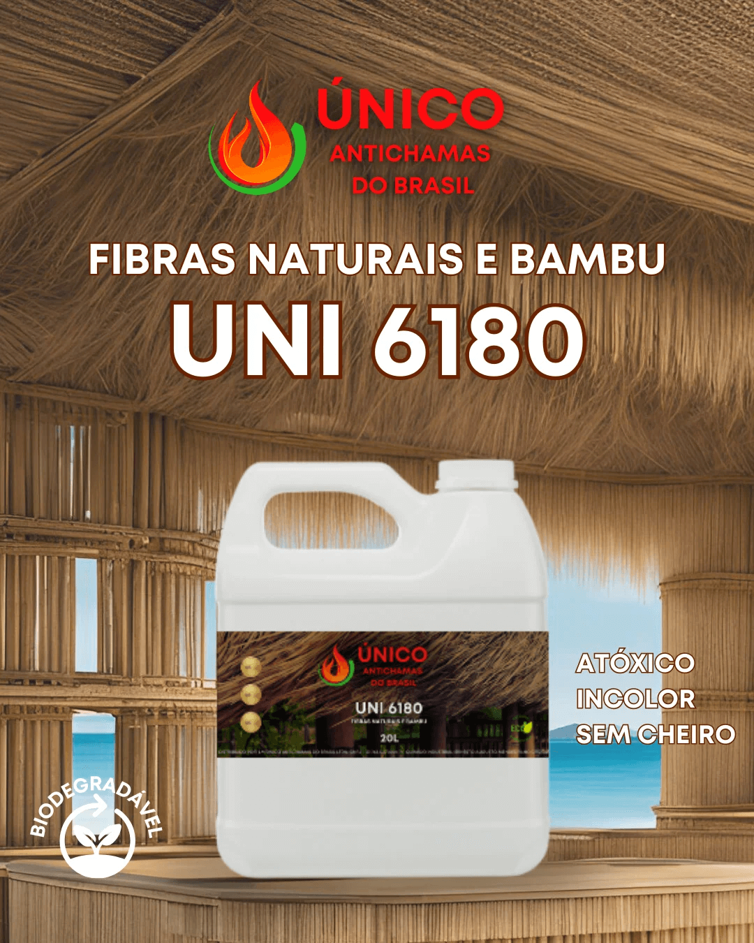ignifugação em piaçava com laudo