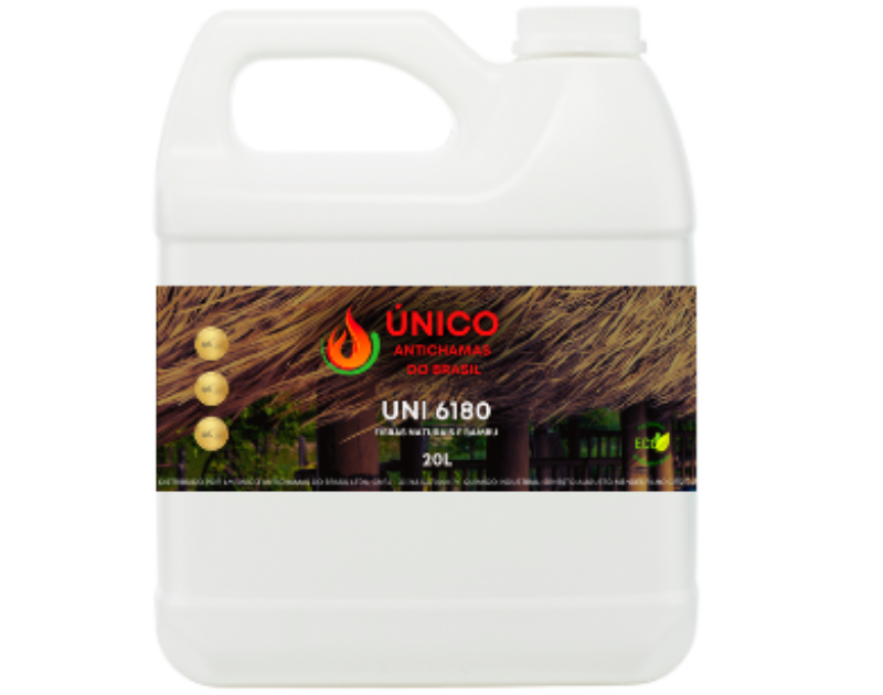 uni 6180. antichamas para piaçava e palha natural