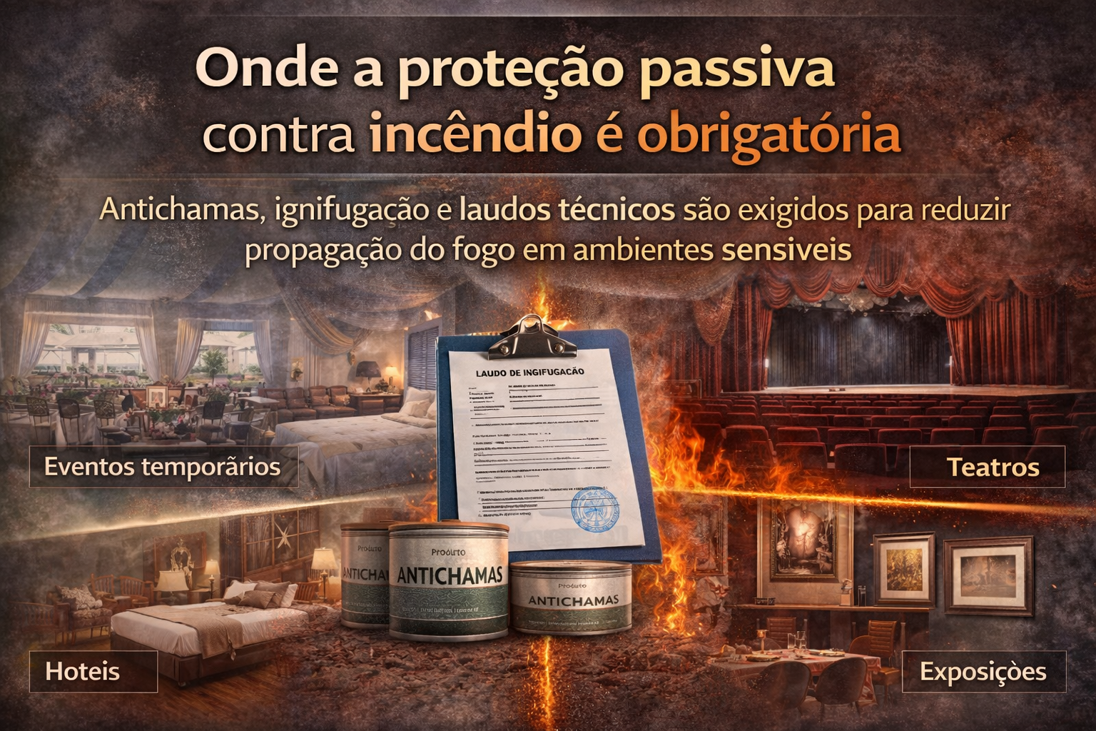Onde a proteção passiva contra incêndio é obrigatória